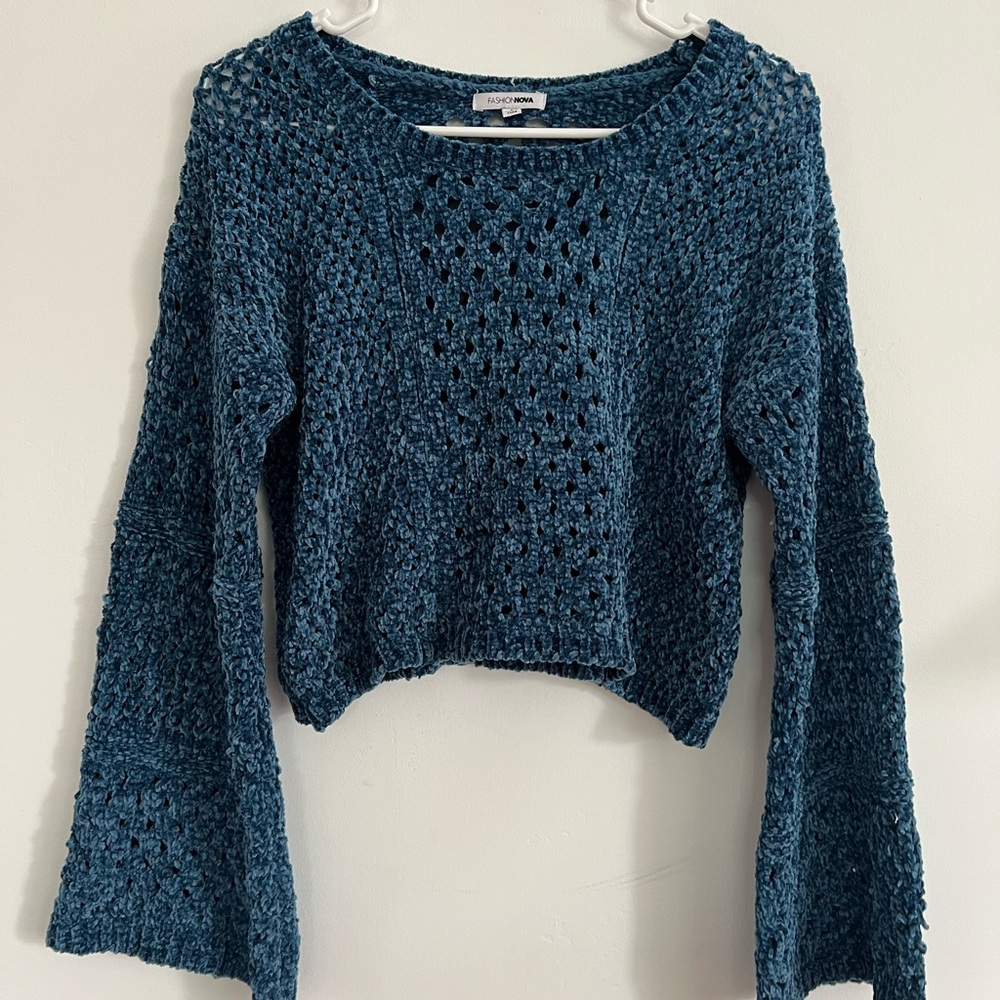 Blue Knit Sweater